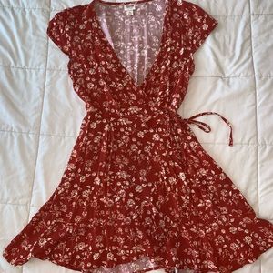 Floral wrap dress